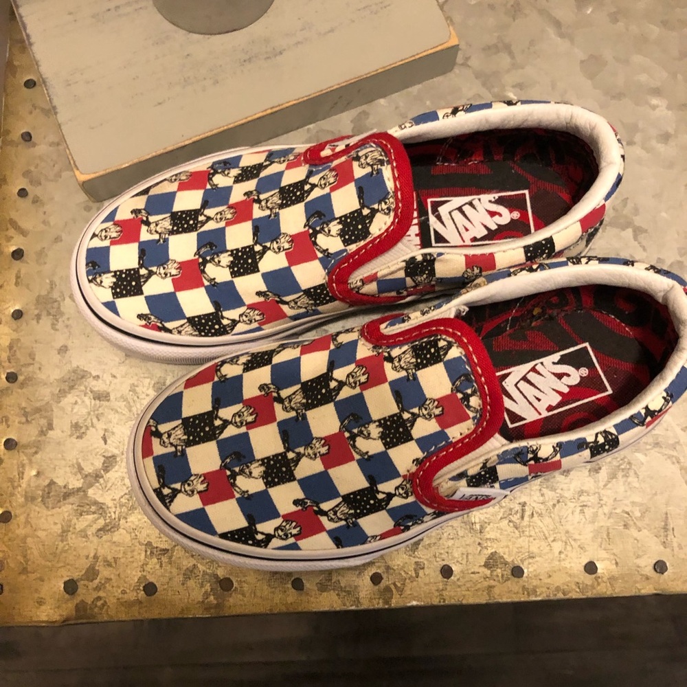Vans shoes w/ groot from guardians of the galaxy.